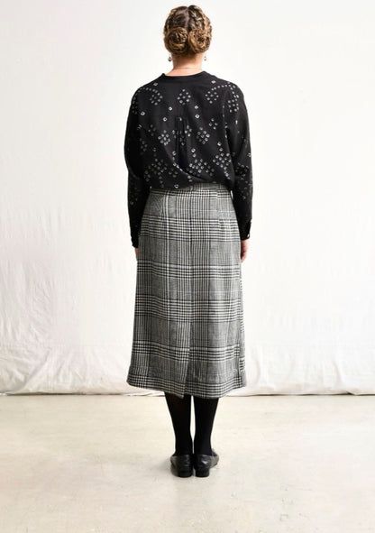 Maku Magnolia Plaid Skirt-Maku-Thistle Hill