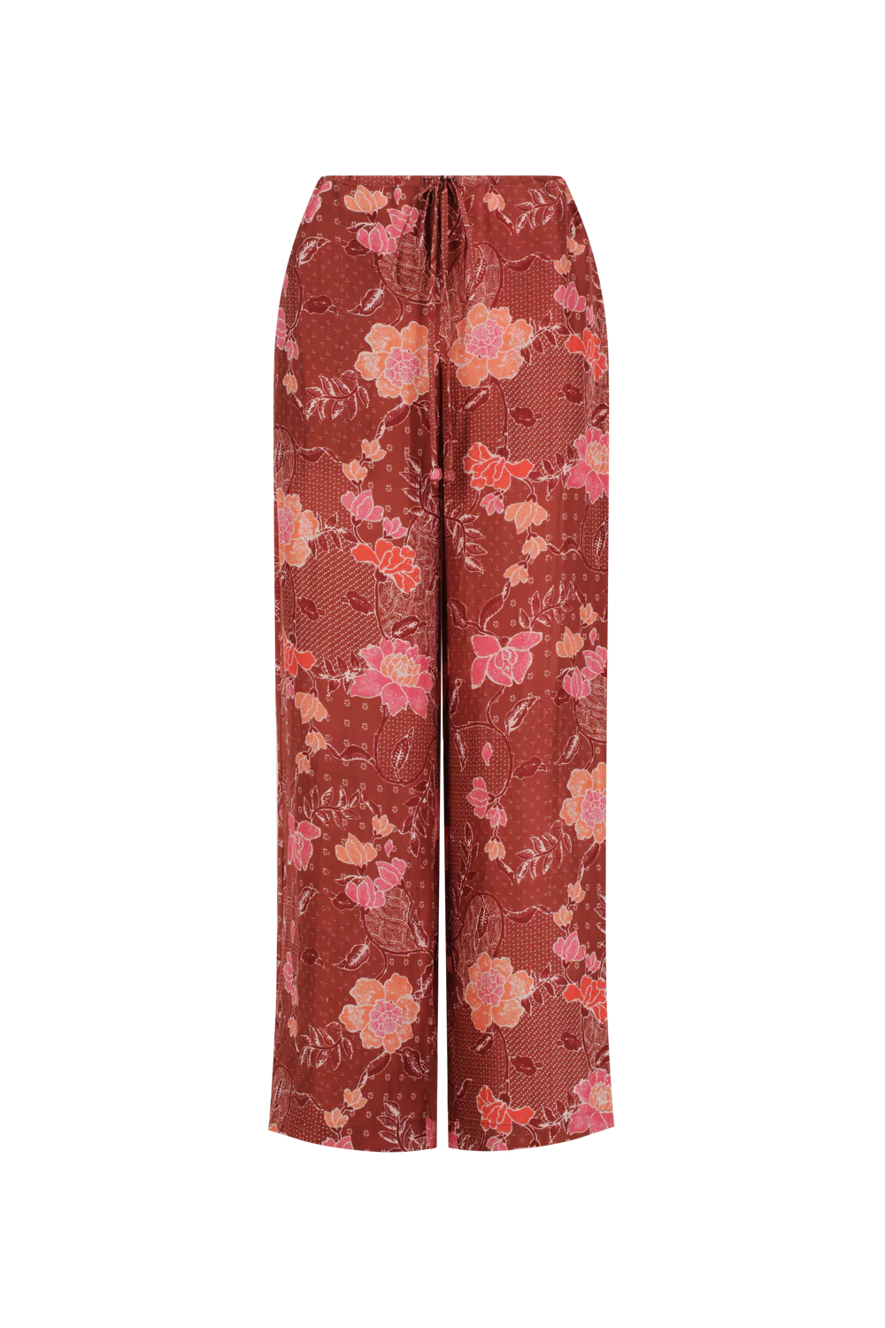 Hannah Art Wear Azra Pant Bloom Burgundy-Hannah Art Wear-Thistle Hill