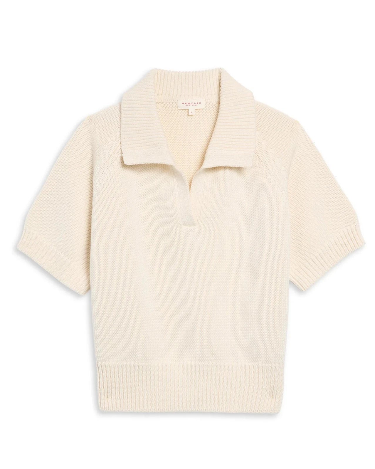 Demylee Aviana Polo Cotton Top Off White-Demylee-Thistle Hill