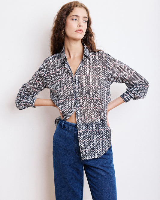 Hartford Woven Shirt Coraz Blue-Hartford-Thistle Hill