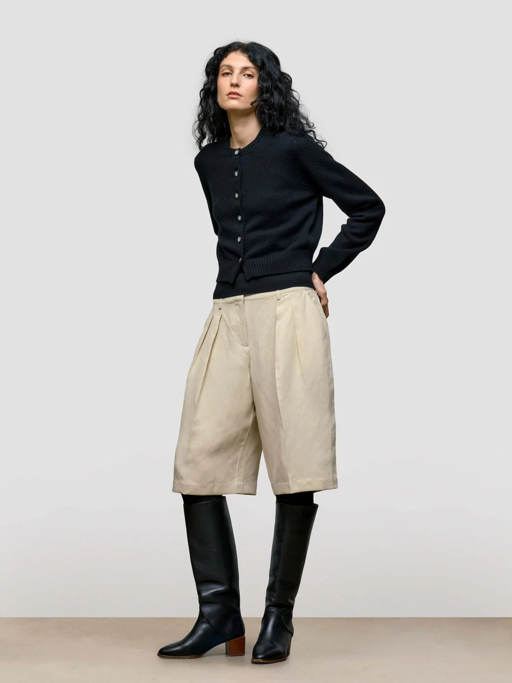 Begg x Co Hepburn Cardigan Black-Begg x Co-Thistle Hill