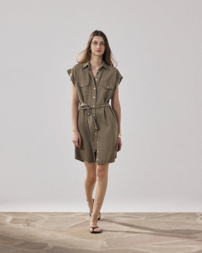 Hartford Robina Woven Dress Safari-Hartford-Thistle Hill