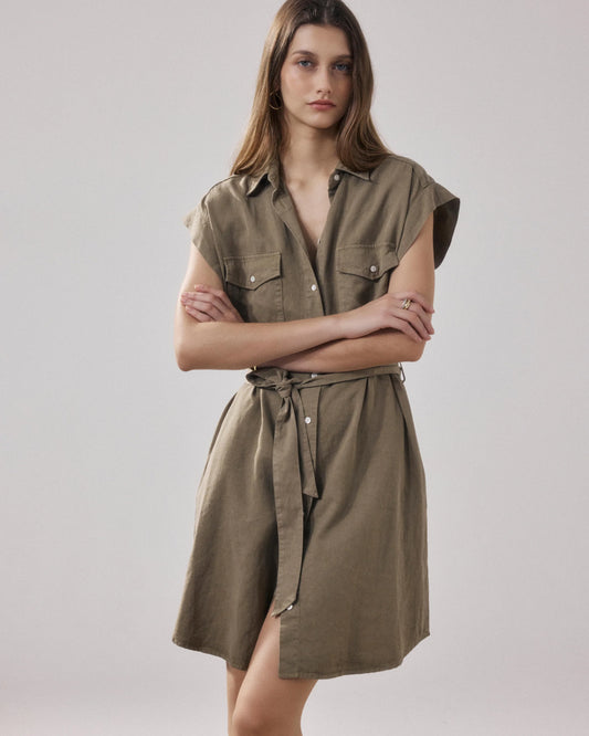 Hartford Robina Woven Dress Safari-Hartford-Thistle Hill