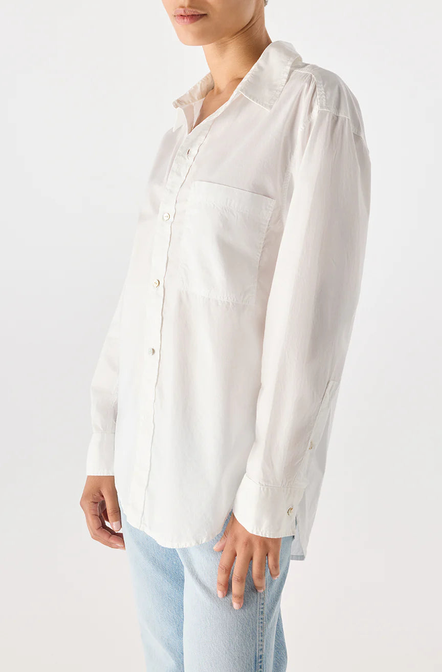 AMO Ruth Oversized Shirt White-AMO-Thistle Hill
