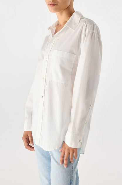 AMO Ruth Oversized Shirt White-AMO-Thistle Hill