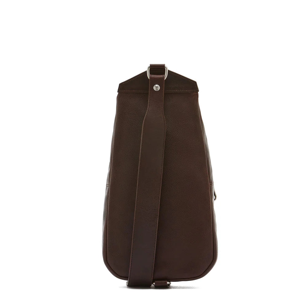 Il Bisonte Cosimo One Strap Backpack in Vintage Leather in Caffe-Il Bisonte-Thistle Hill