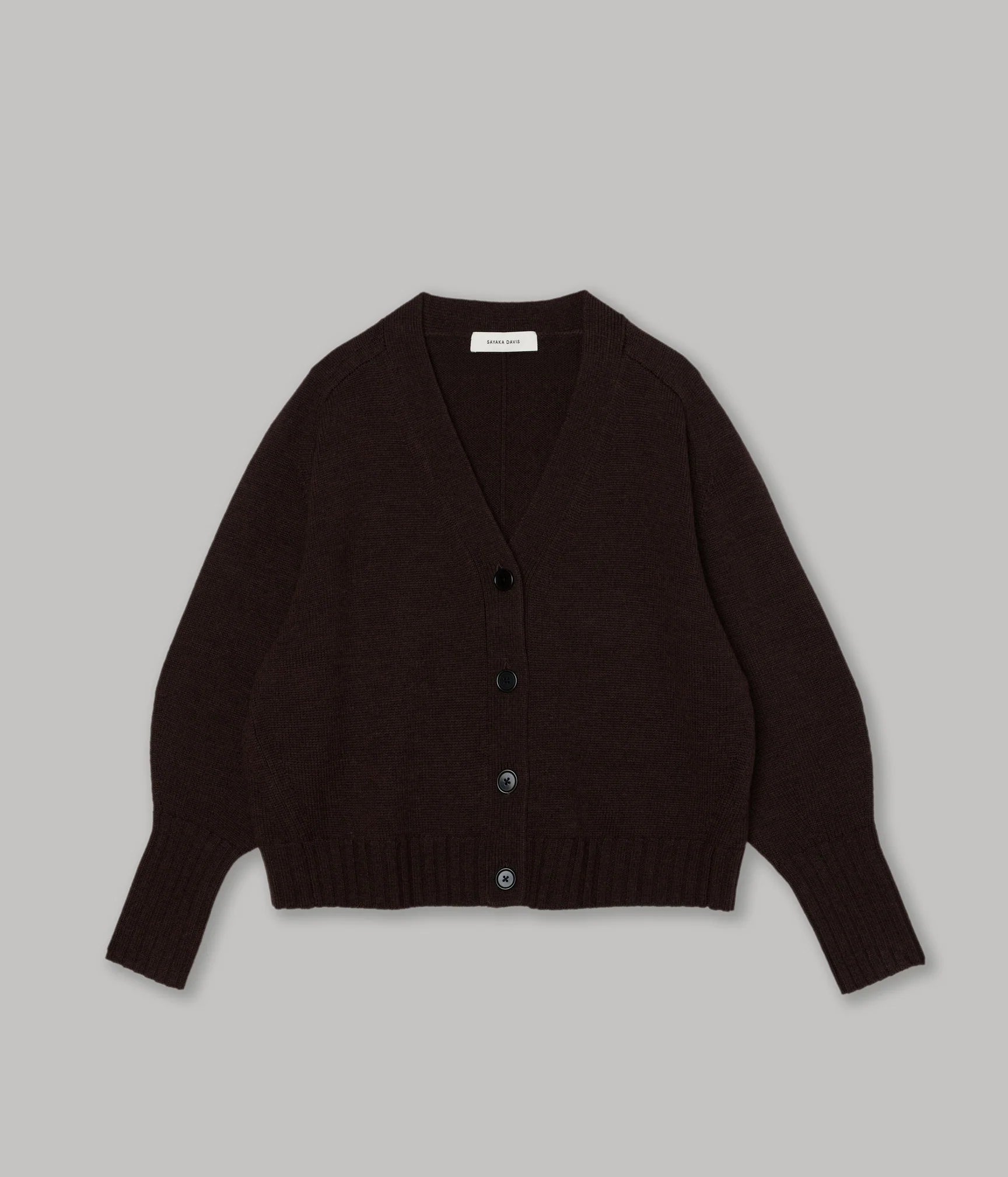 Sayaka Davis Balloon Sleeve Cardigan Wood-Sayaka Davis-Thistle Hill