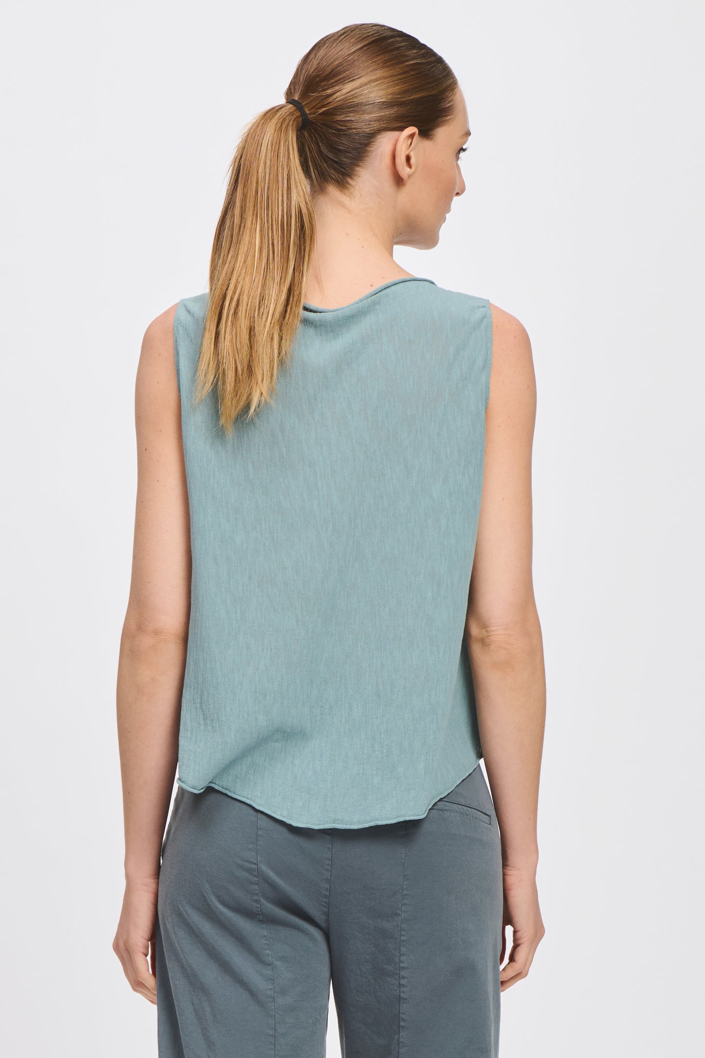 Transit Slub Knitted Top Tank Celeste-Transit-Thistle Hill