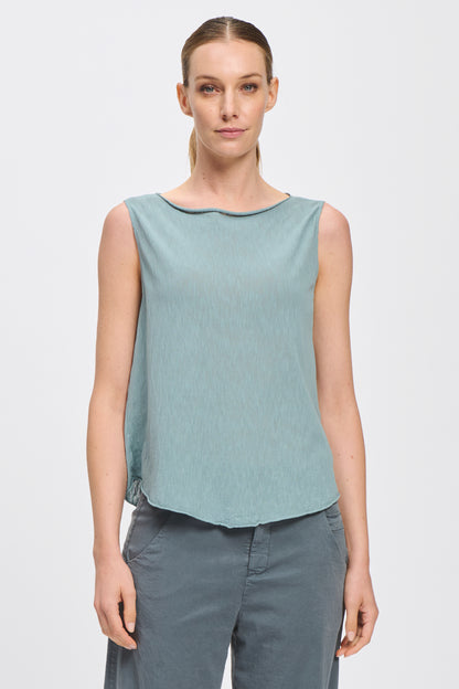 Transit Slub Knitted Top Tank Celeste-Transit-Thistle Hill