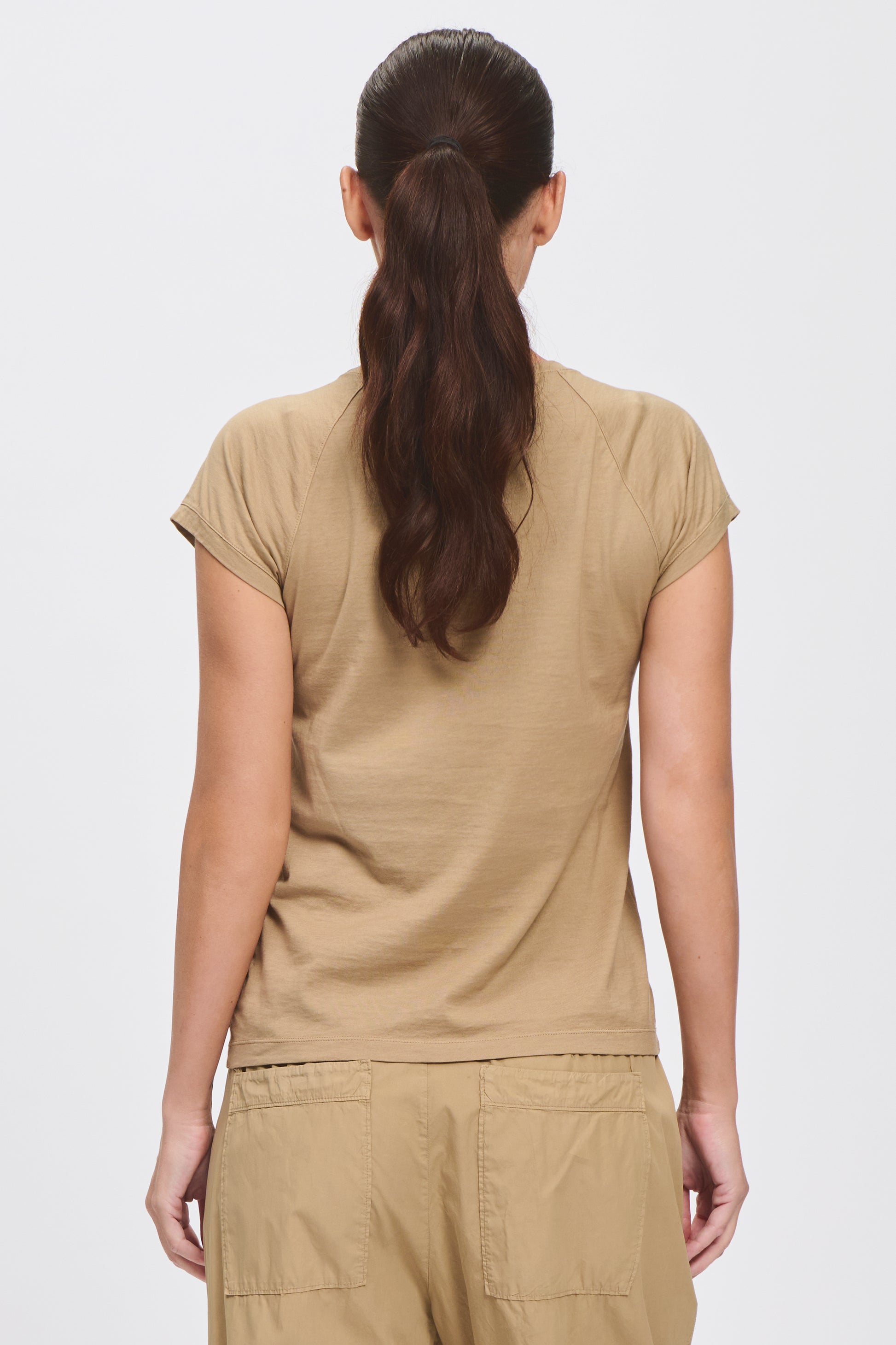 Transit Slim-Fit Round-Neck T-Shirt in Cotton Jersey Nut-Transit-Thistle Hill