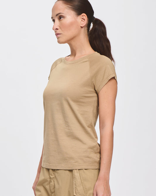 Transit Slim-Fit Round-Neck T-Shirt in Cotton Jersey Nut-Transit-Thistle Hill