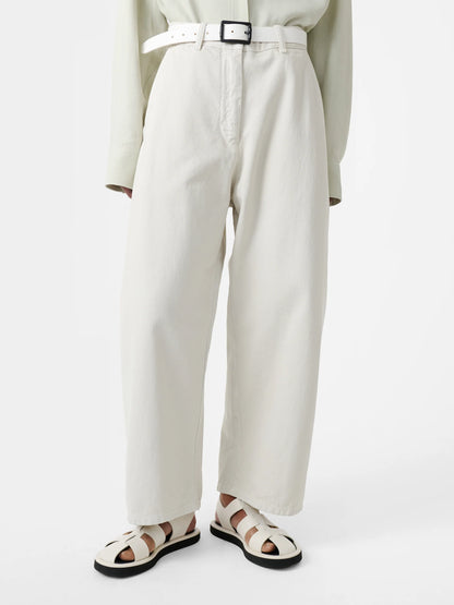 Studio Nicholson Chalco Denim Wide Crop Pant Ice-Studio Nicholson-Thistle Hill