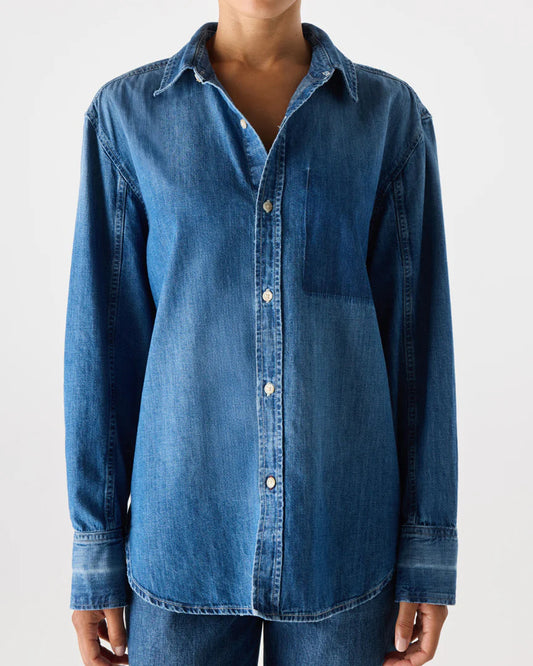 AMO Denim Ruth Oversized Shirt Glisten-AMO-Thistle Hill