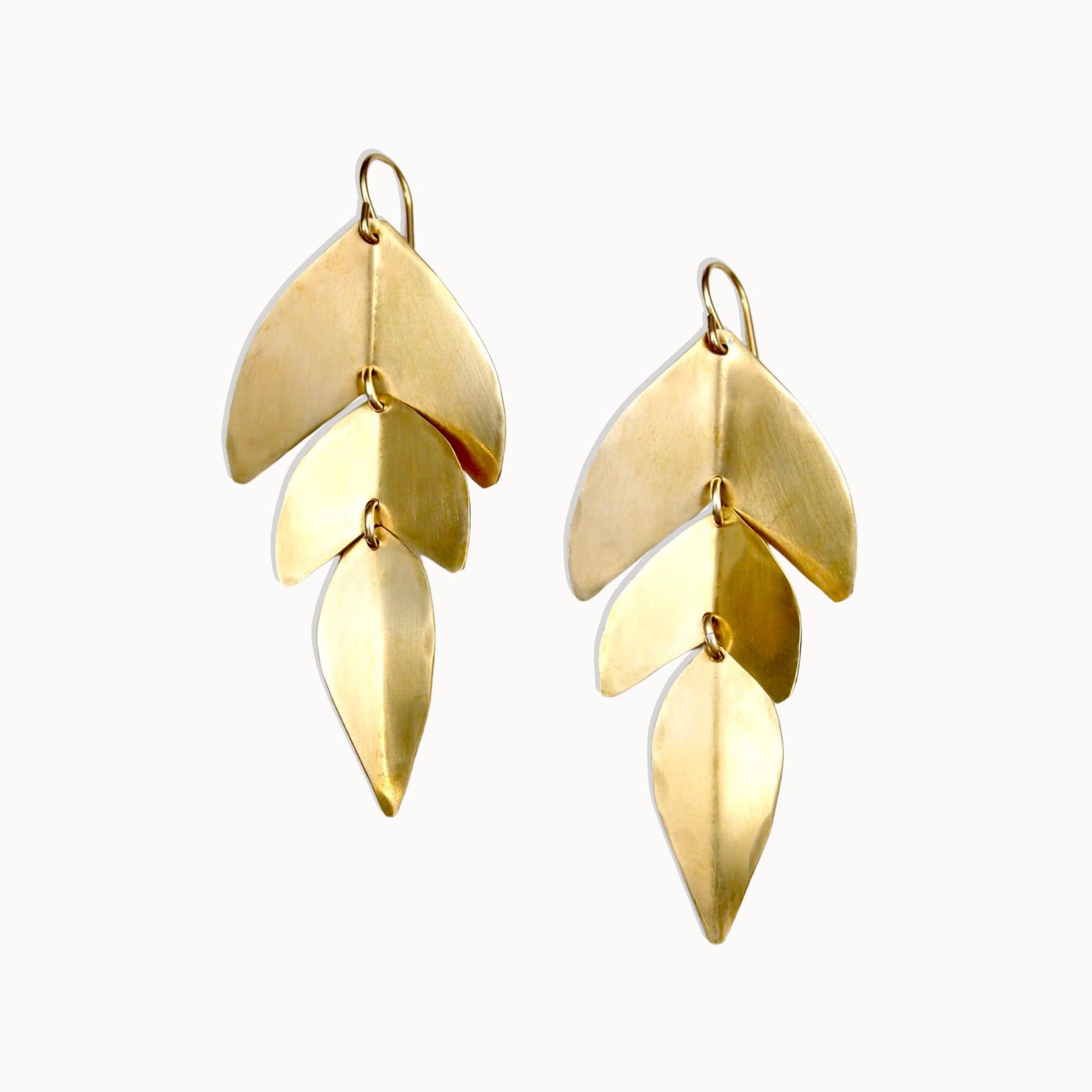 Carolyn Keys Sage Brass Earrings-Carolyn Keys-Thistle Hill