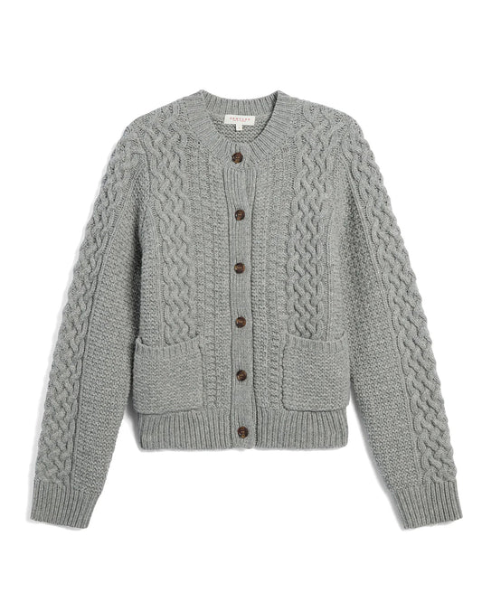 Demylee Charlotte Cardigan Light Heather Grey-Demylee-Thistle Hill