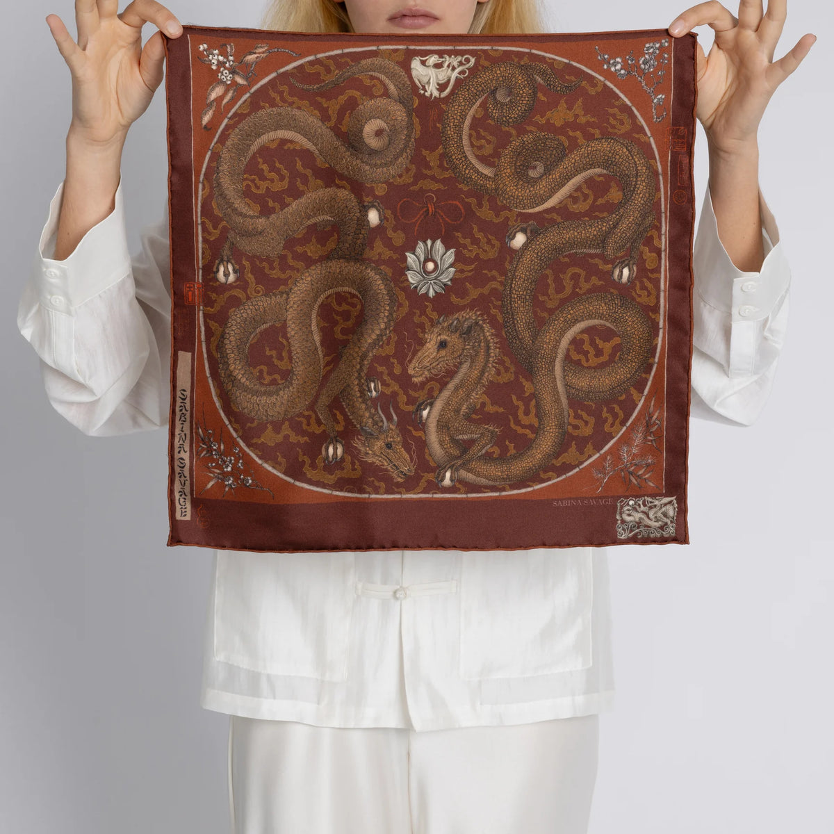 Sabina Savage Chasing The Pearl Twill 42 Cinnabar & Lacquer-Sabina Savage-Thistle Hill
