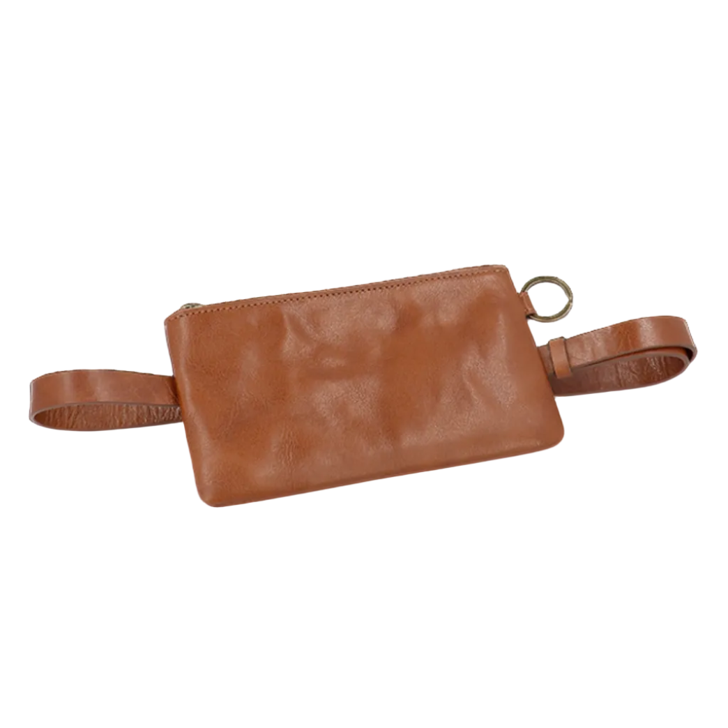 Bea Mombaers Flat Pouch & Belt Bag Tumbled Cognac-Bea Mombaers-Thistle Hill