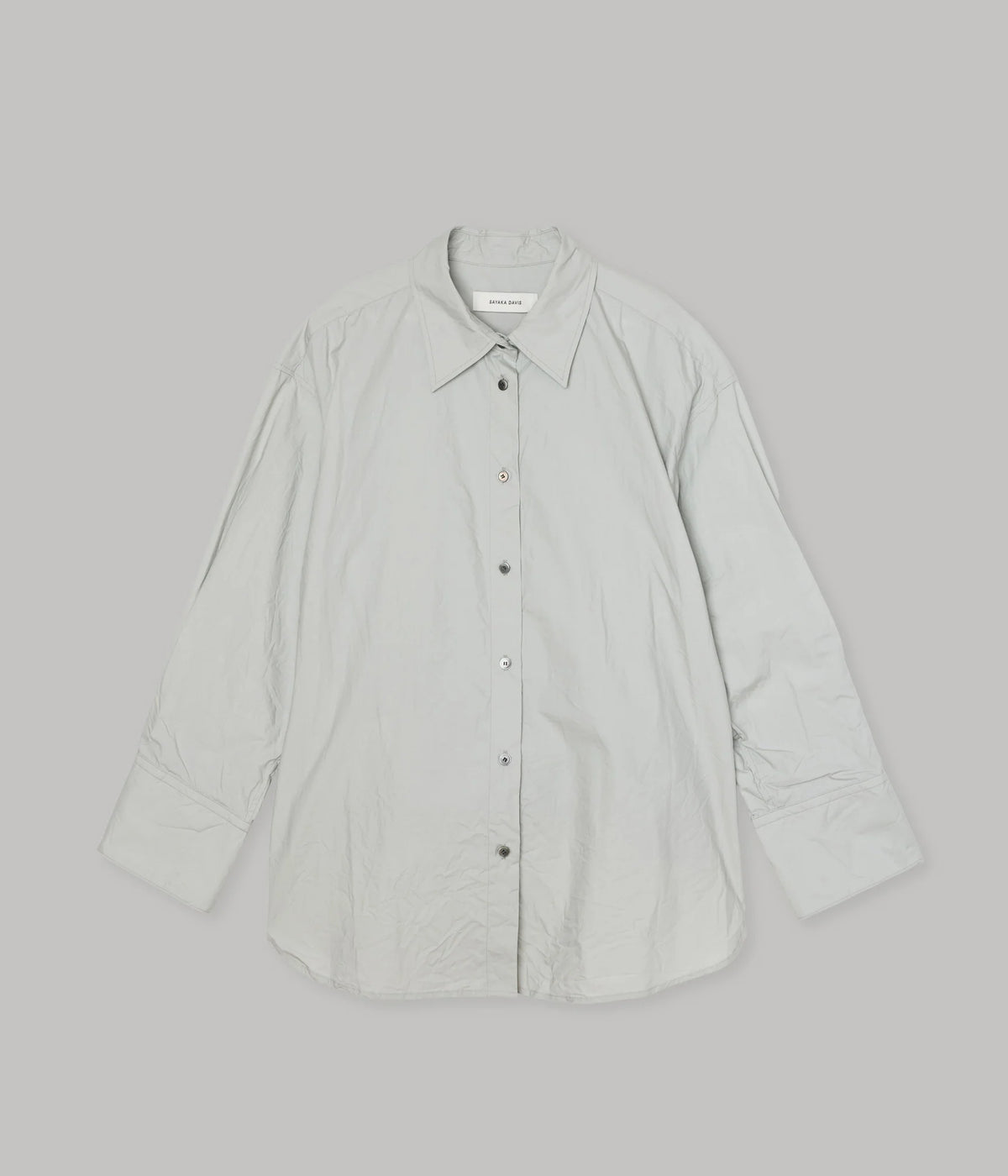 Sayaka Davis Crinkled Oversized Shirt Moon Grey-Sayaka Davis-Thistle Hill