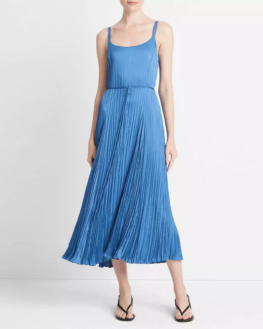 Vince Relaxed Crushed Slip Dress