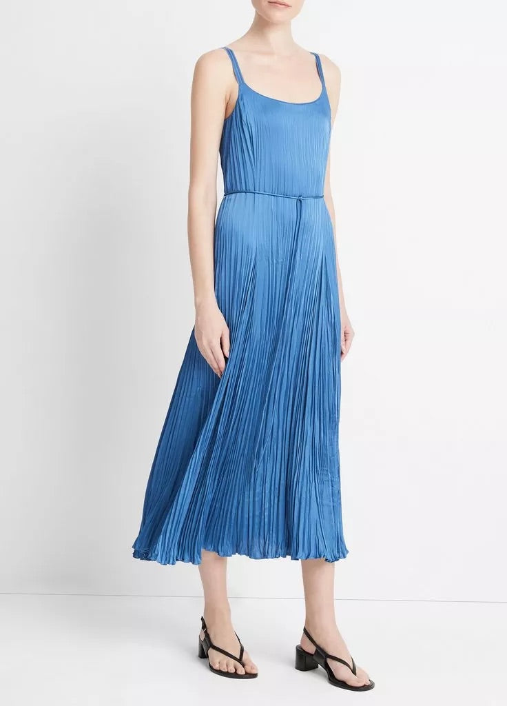 Vince Relaxed Crushed Slip Dress