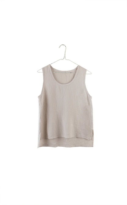 It is Well L.A. Sleeveless Gauze Top Sand Beige-It is Well-Thistle Hill