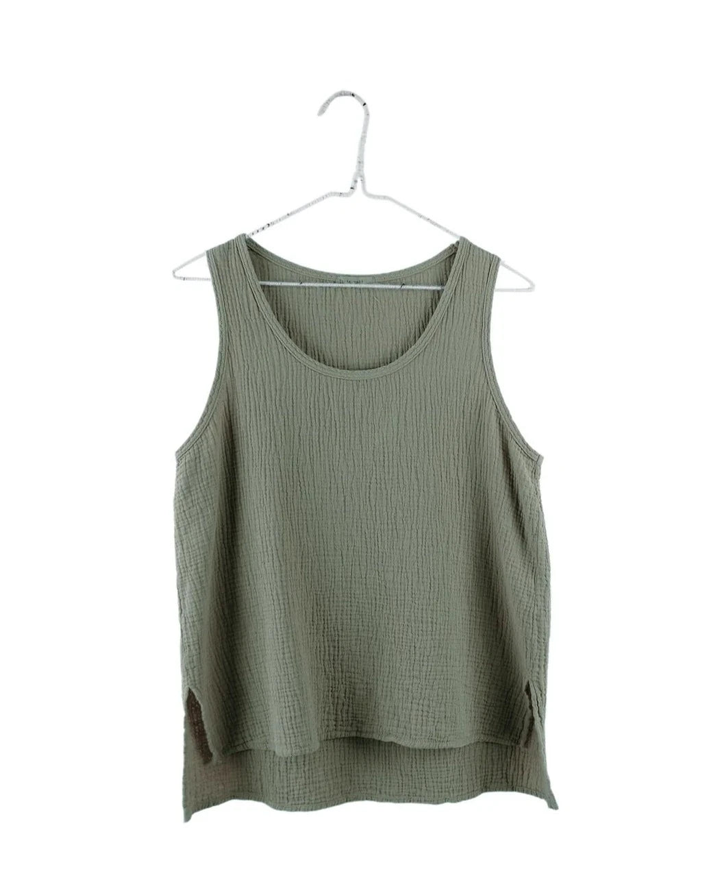 It is Well L.A. Sleeveless Gauze Top Olive-It is Well-Thistle Hill