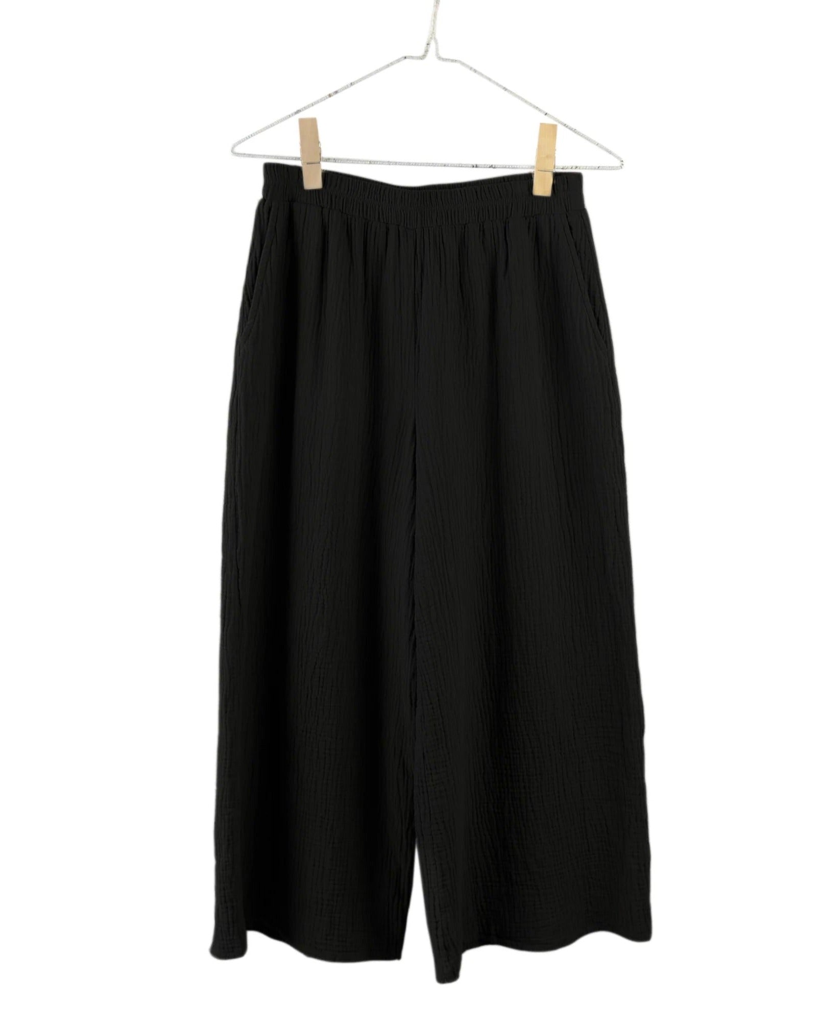It is Well L.A. Easy Wide Gauze Pant Black-It is Well-Thistle Hill