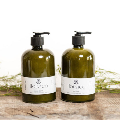 Floraco Rosemary Sage Refillable Glass Hand Soap-Floraco-Thistle Hill