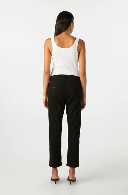 AMO Easy Trouser Relaxed Crop Straight Black
