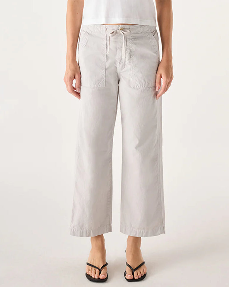 AMO Easy Drawstring Slouch Crop Grey Quartz-AMO-Thistle Hill