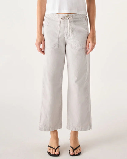 AMO Easy Drawstring Slouch Crop Grey Quartz-AMO-Thistle Hill