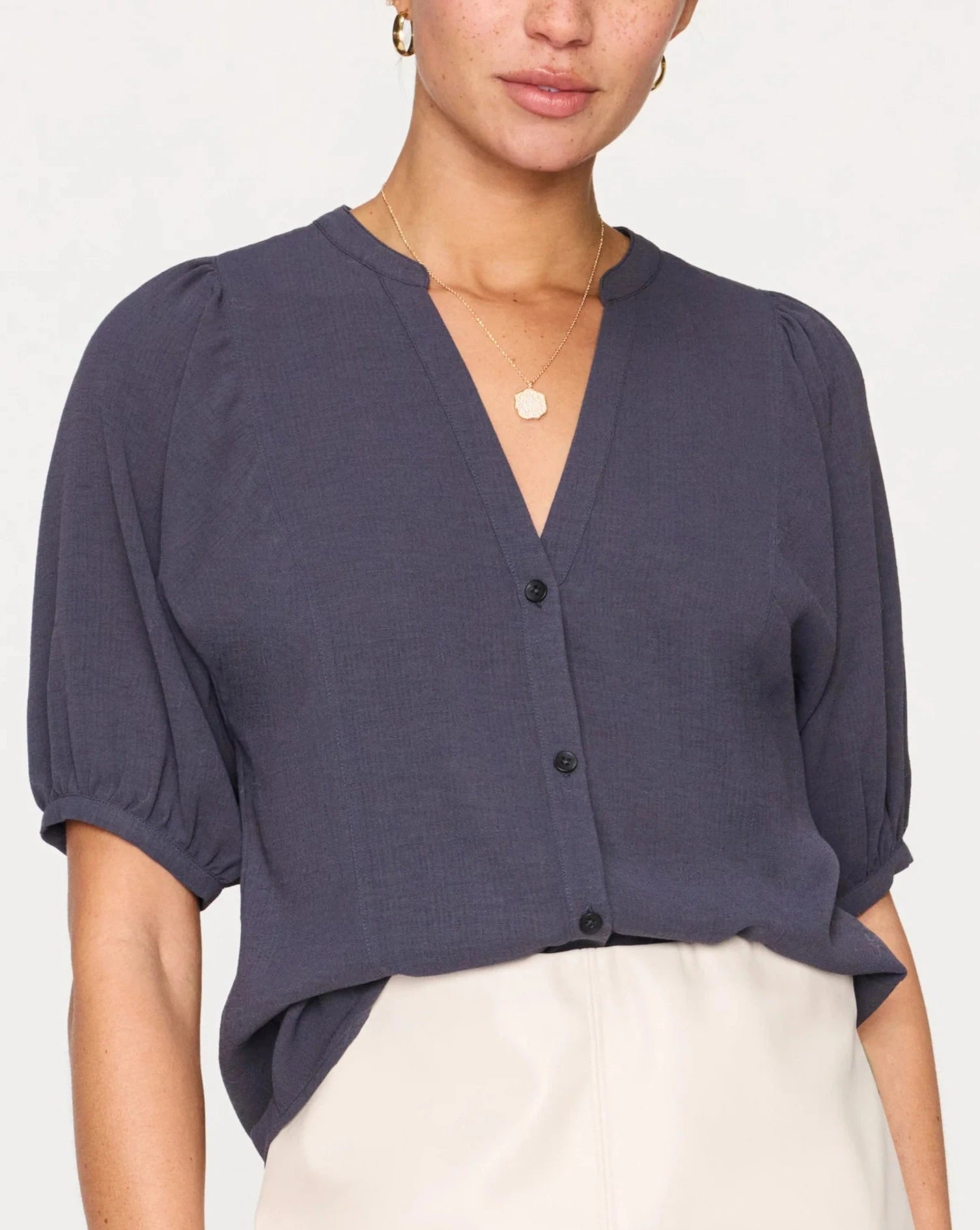 Brochu Walker East Blouse Slate-Brochu Walker-Thistle Hill