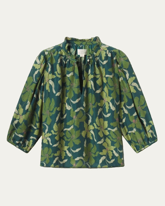 Trovata Orly Blouse Green Canopy-Trovata-Thistle Hill