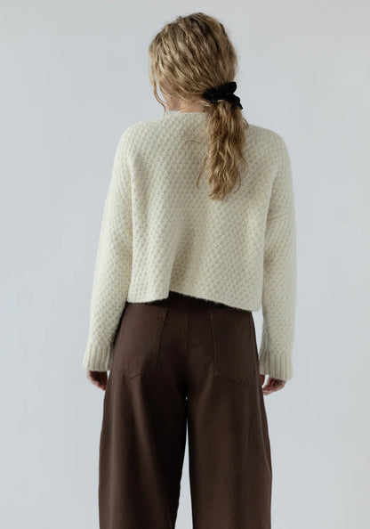 First Rite Quinn Cardigan Alpaca Ivory-First Rite-Thistle Hill