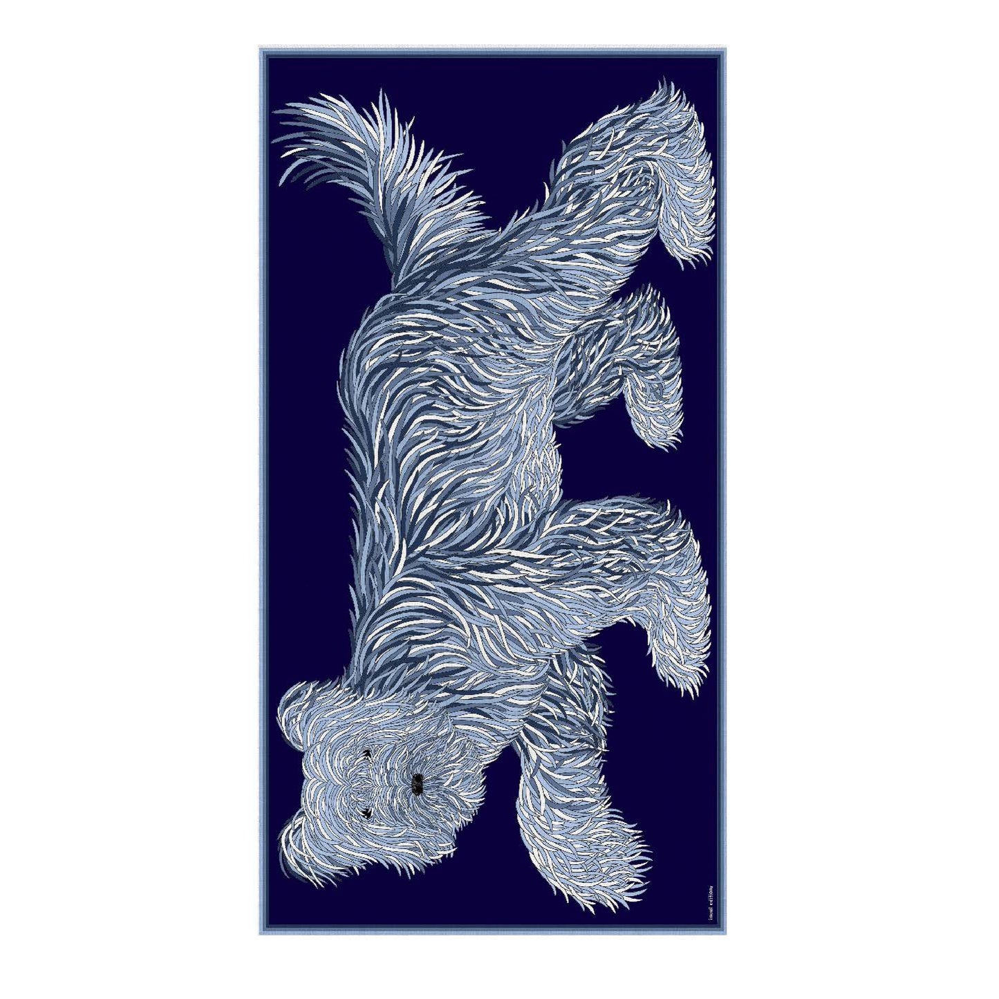 Inoui Editions Scarf 100 Cotton Freddy Navy Blue Marine-Inoui Editions-Thistle Hill