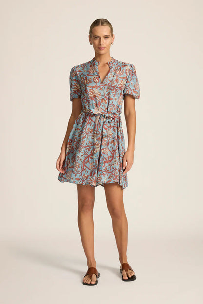 Hannah Art Wear Gaia Mini Dress Fernando Sky-Hannah Art Wear-Thistle Hill