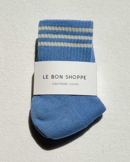 Le Bon Shoppe Girlfriend Socks Parisian Blue-Le Bon Shoppe-Thistle Hill
