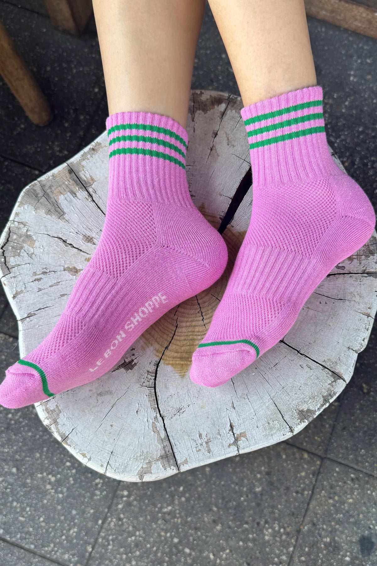 Le Bon Shoppe Girlfriend Socks Rose Pink-Le Bon Shoppe-Thistle Hill