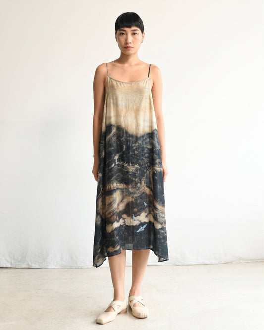 Maku Straight Slip Silk Handwoven Dress 681 DP/MV-Maku-Thistle Hill
