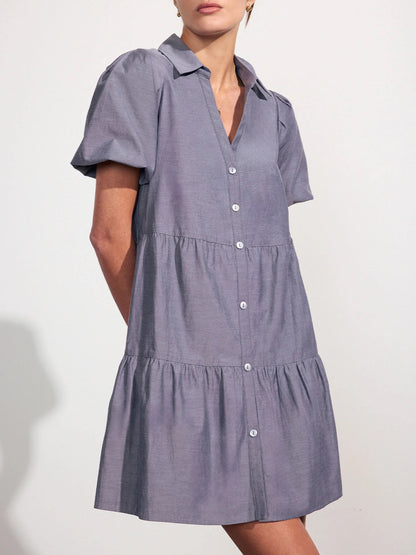 Brochu Walker Havana Mini Dress Washed Slate