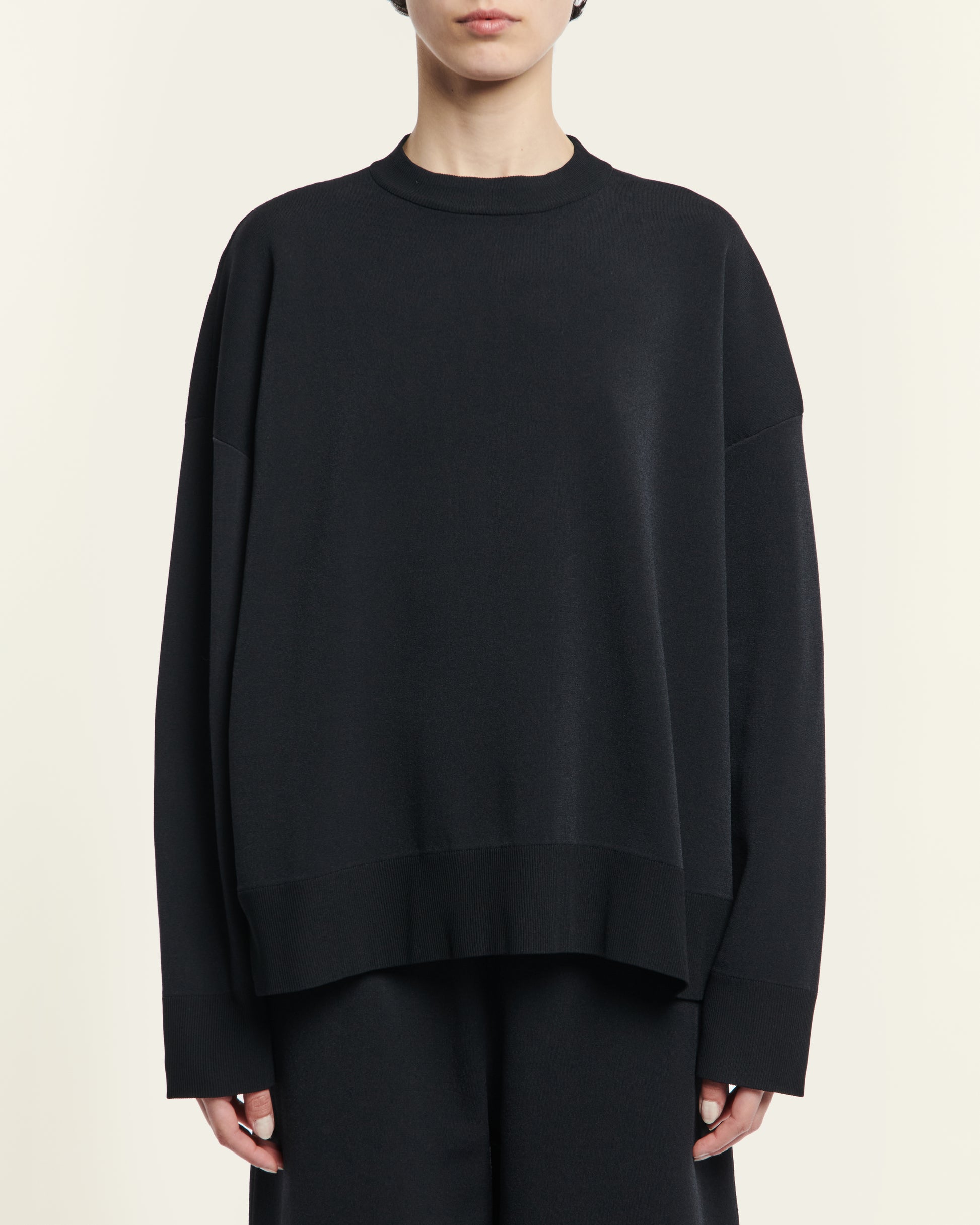 Studio Nicholson 16GG Oversized Crew Neck Darkest Navy-Studio Nicholson-Thistle Hill