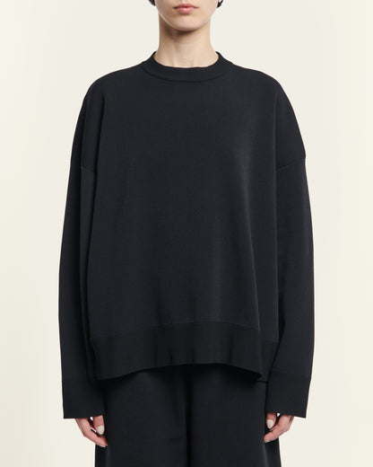 Studio Nicholson 16GG Oversized Crew Neck Darkest Navy-Studio Nicholson-Thistle Hill