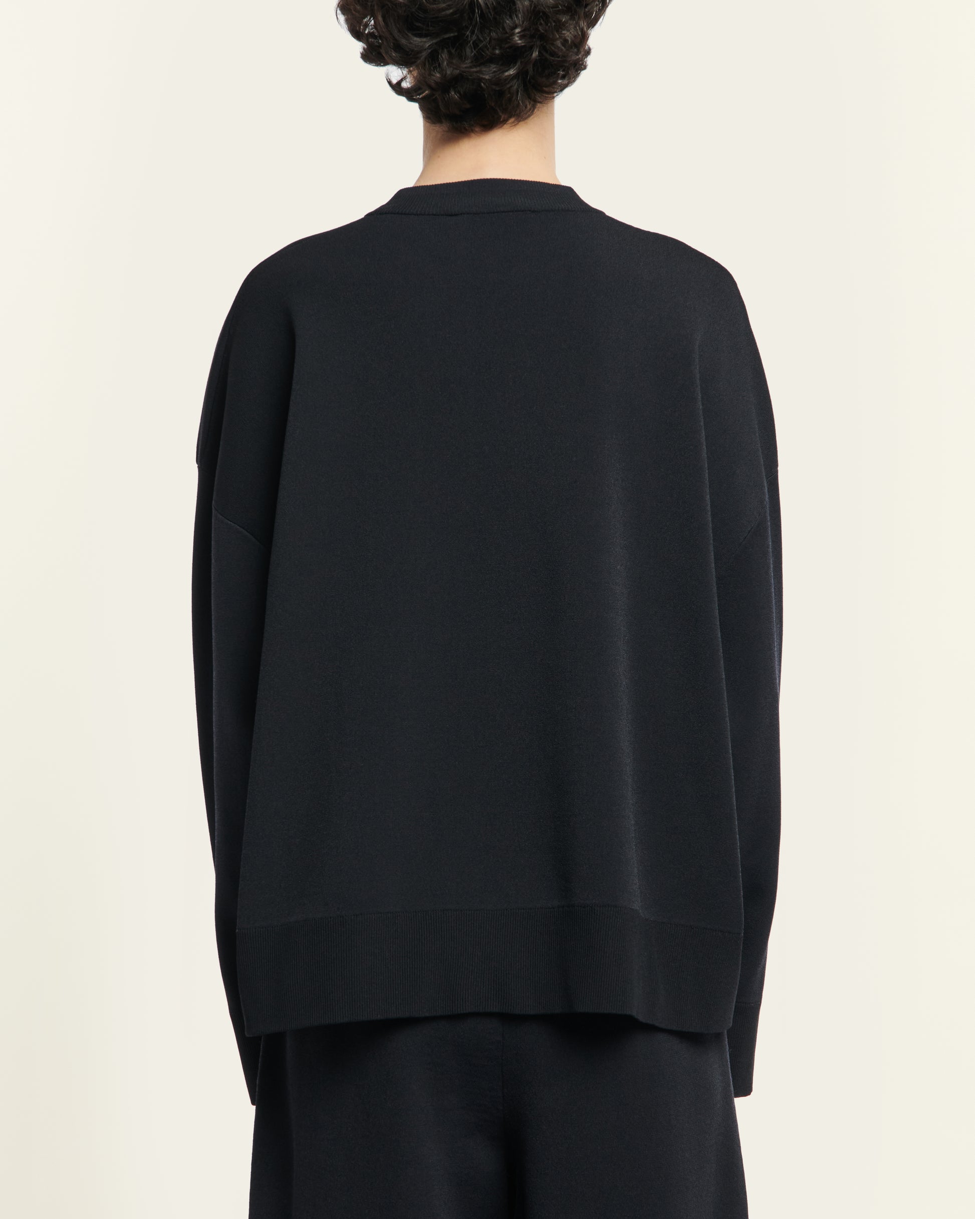 Studio Nicholson 16GG Oversized Crew Neck Darkest Navy-Studio Nicholson-Thistle Hill