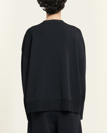 Studio Nicholson 16GG Oversized Crew Neck Darkest Navy-Studio Nicholson-Thistle Hill