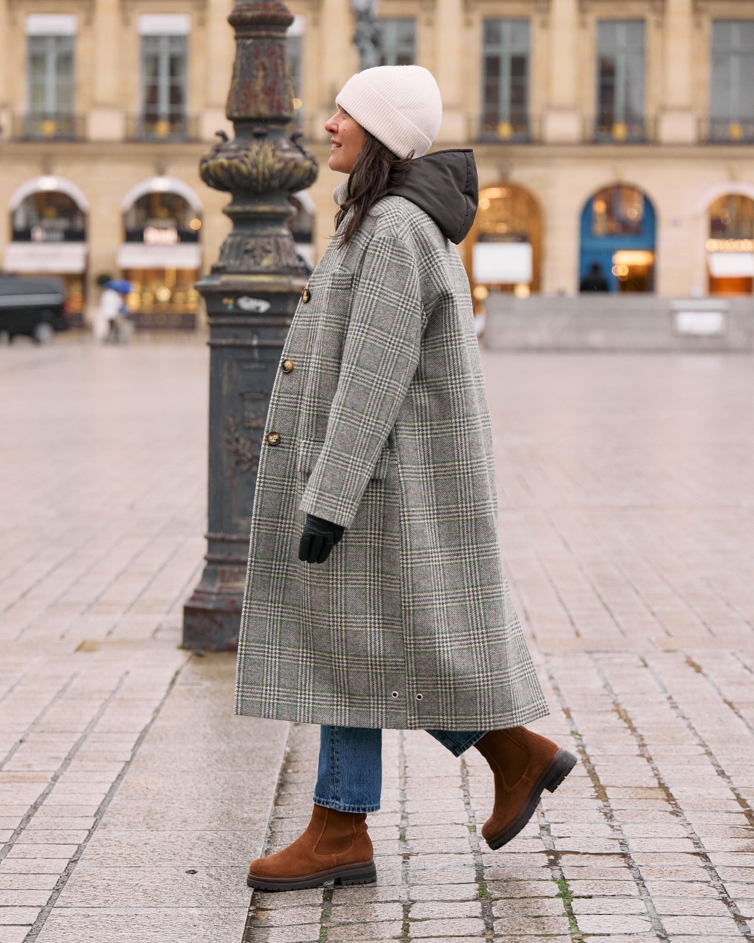 Pret Pour Partir Cecil Coat Green Check-Pret Pour Partir-Thistle Hill