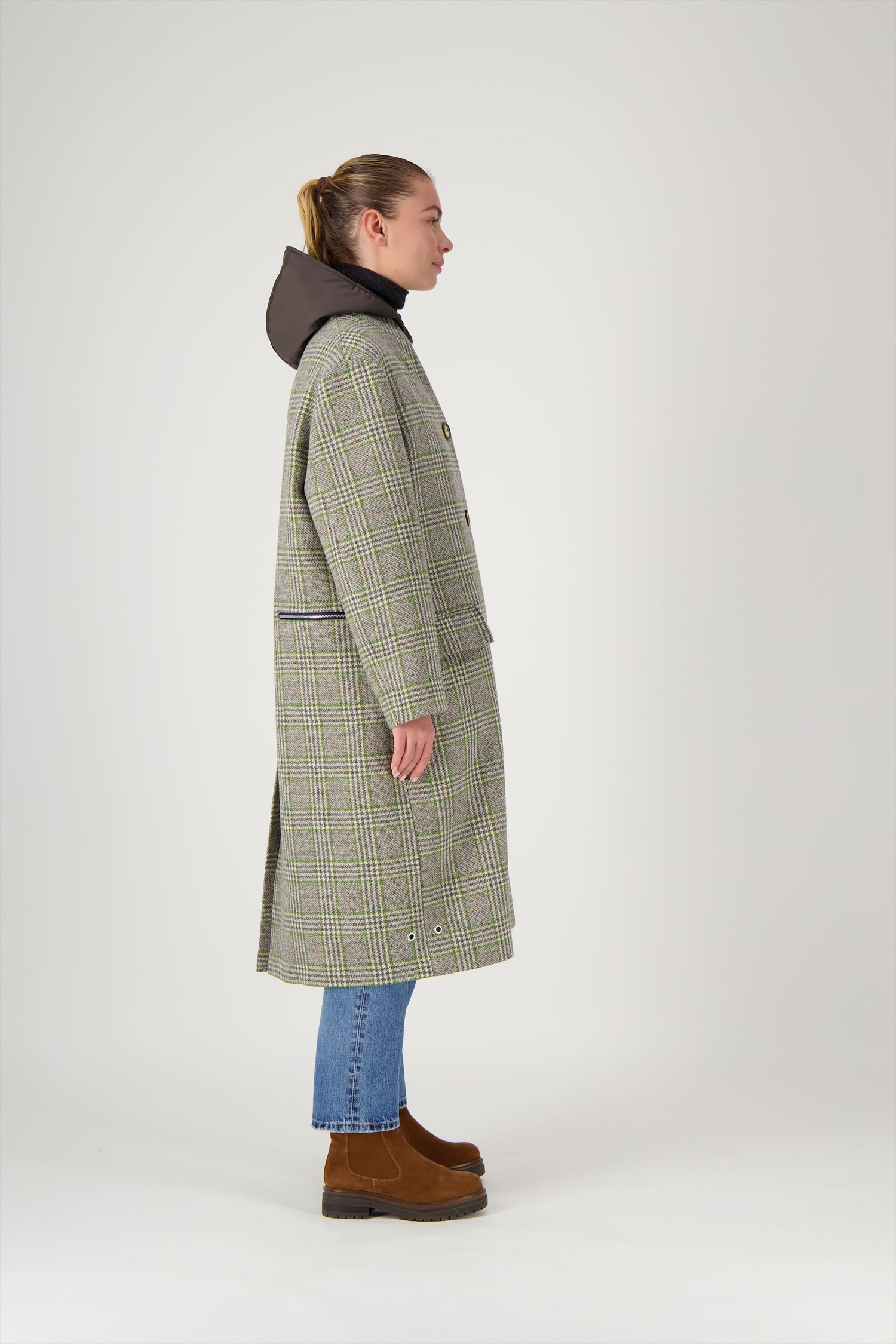 Pret Pour Partir Cecil Coat Green Check-Pret Pour Partir-Thistle Hill