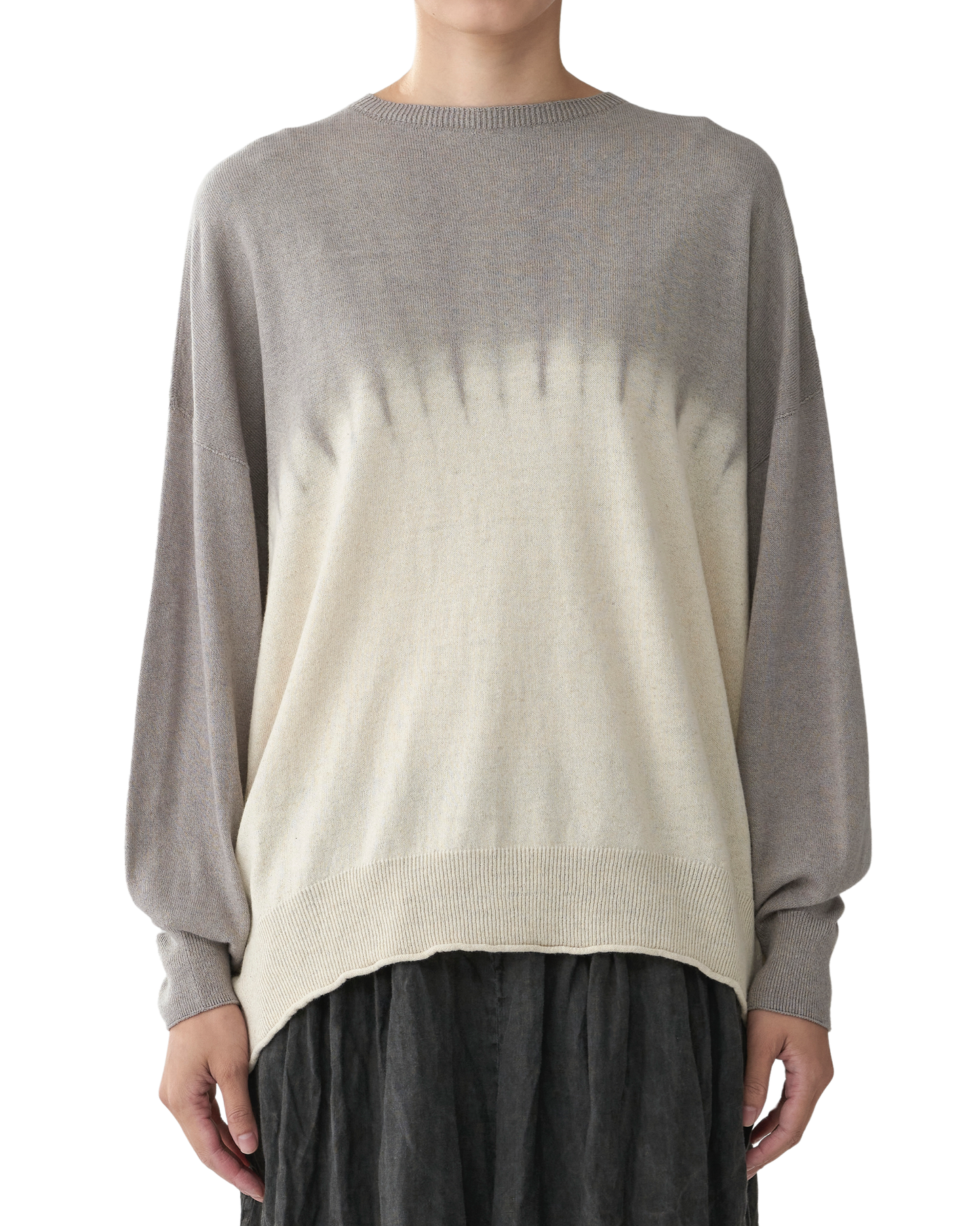 Pas de Calais Round Shibori Pullover Natural