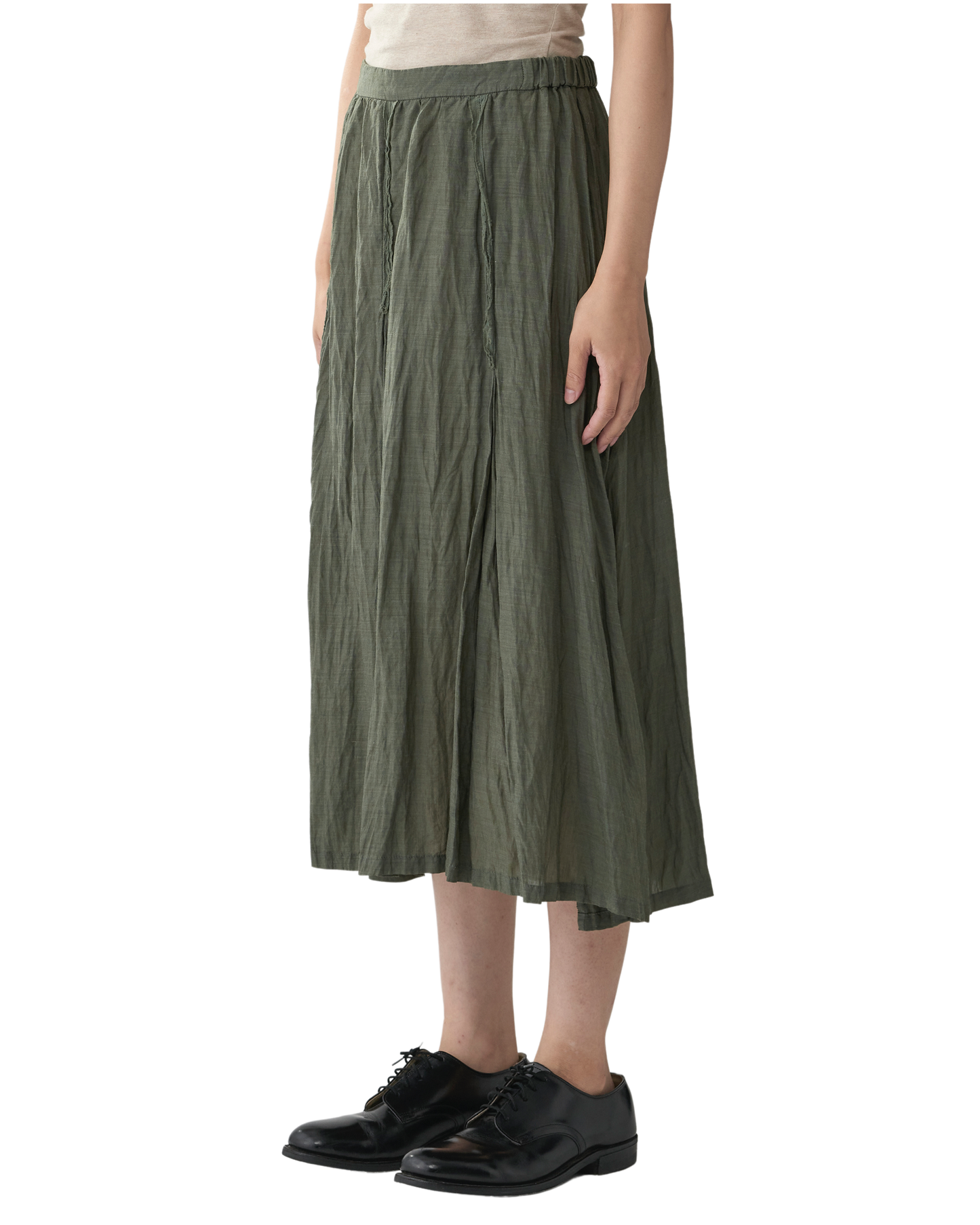 Pas de Calais Botanical Garment Dye Skirt Green