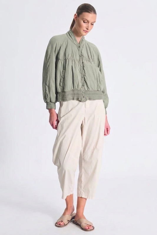Transit  Padded Silk Blend Jacket in Seagrass