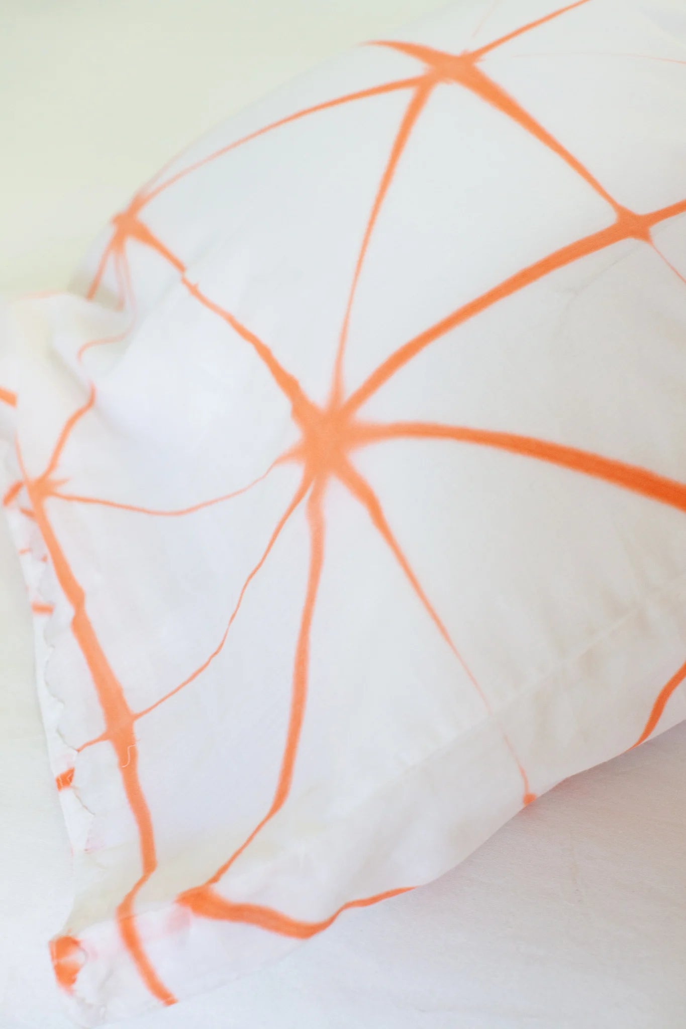 Kerry Cassill Standard Pillowcase Orange Tie Dye